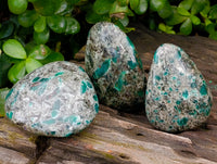 Polished Emerald Mica In Matrix Free Forms x 6 From Mutoko, Zimbabwe
