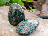 Polished Emerald Mica In Matrix Free Forms x 6 From Mutoko, Zimbabwe