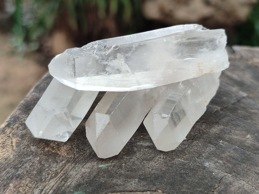 Natural Single Clear Quartz Crystals x 35 From Madagascar - Toprock Gemstones and Minerals 