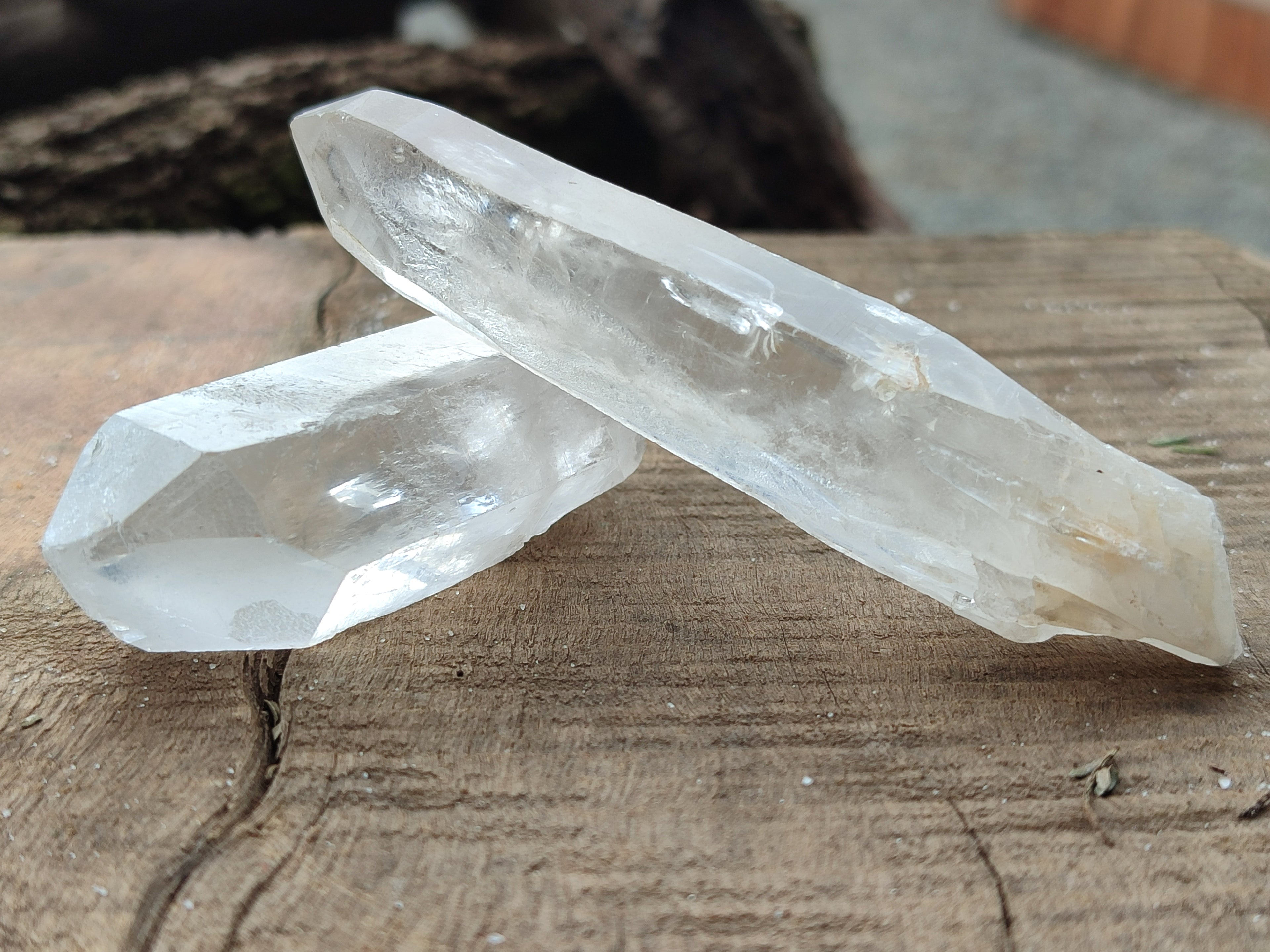 Natural Single Clear Quartz Crystals x 35 From Madagascar - Toprock Gemstones and Minerals 
