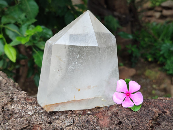 Polished Single Clear Quartz Crystal x 1 From Madagascar