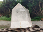 Polished Single Clear Quartz Crystal x 1 From Madagascar - Toprock Gemstones and Minerals 