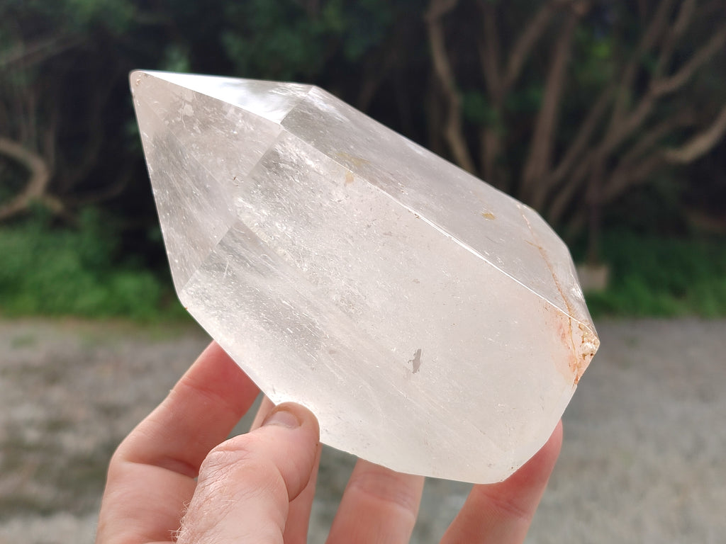 Polished Single Clear Quartz Crystal x 1 From Madagascar - Toprock Gemstones and Minerals 