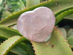 Polished Rose Quartz Hearts x 6 From Ambatondrazaka, Madagascar - Toprock Gemstones and Minerals 
