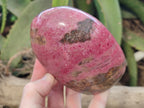 Polished Rhodonite Standing Free Form x 1 From Ambindavato, Madagascar - Toprock Gemstones and Minerals 