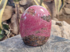 Polished Rhodonite Standing Free Form x 1 From Ambindavato, Madagascar - Toprock Gemstones and Minerals 