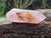 Polished Double Terminated Rose Quartz Points x 6 From Ambatondrazaka, Madagascar