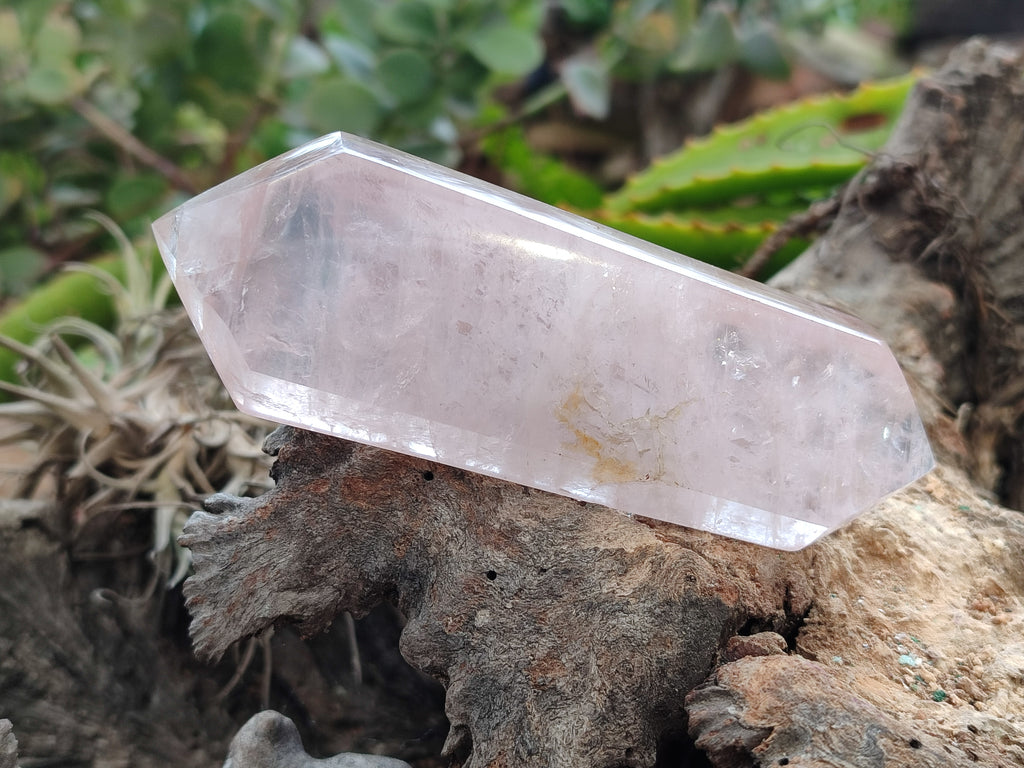Polished Double Terminated Rose Quartz Points x 6 From Ambatondrazaka, Madagascar - Toprock Gemstones and Minerals 