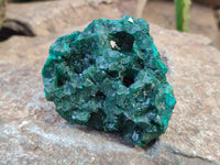 Natural Rare Dioptase and Malachite Specimens x 4 From Likasi, Congo