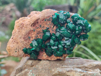 Natural Rare Dioptase and Malachite Specimens x 4 From Likasi, Congo