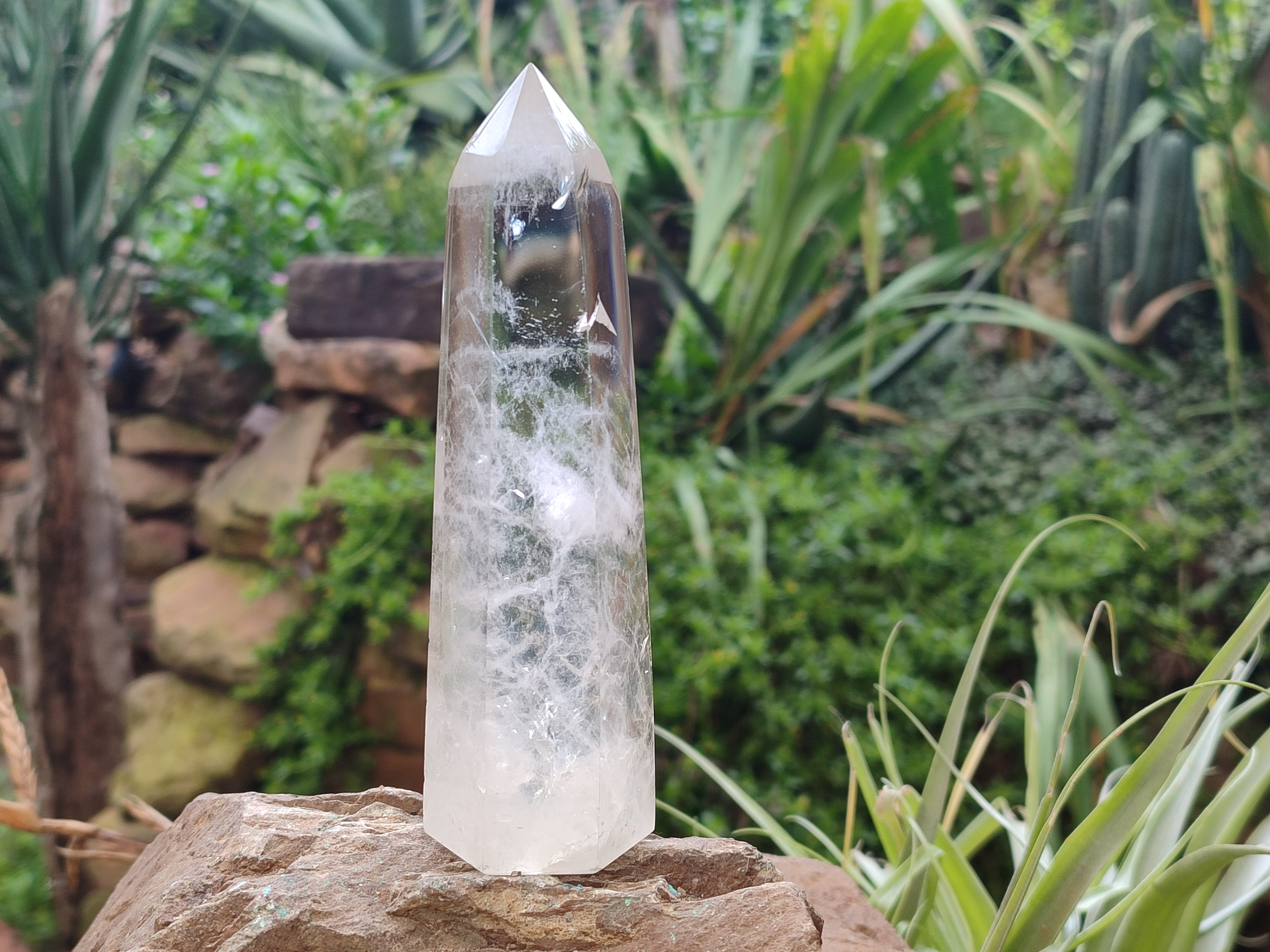 Polished Clear Quartz Crystals x 4 From Madagascar - Toprock Gemstones and Minerals 