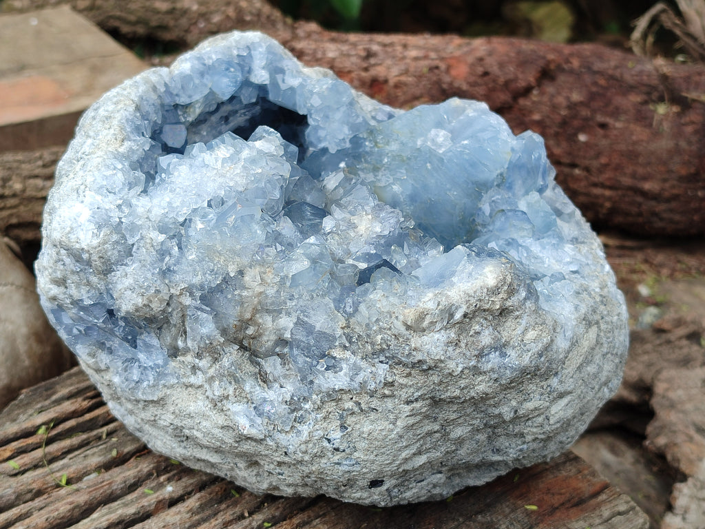 Natural Large Celestite Geode Specimens x 1 From Sakoany, Madagascar - Toprock Gemstones and Minerals 