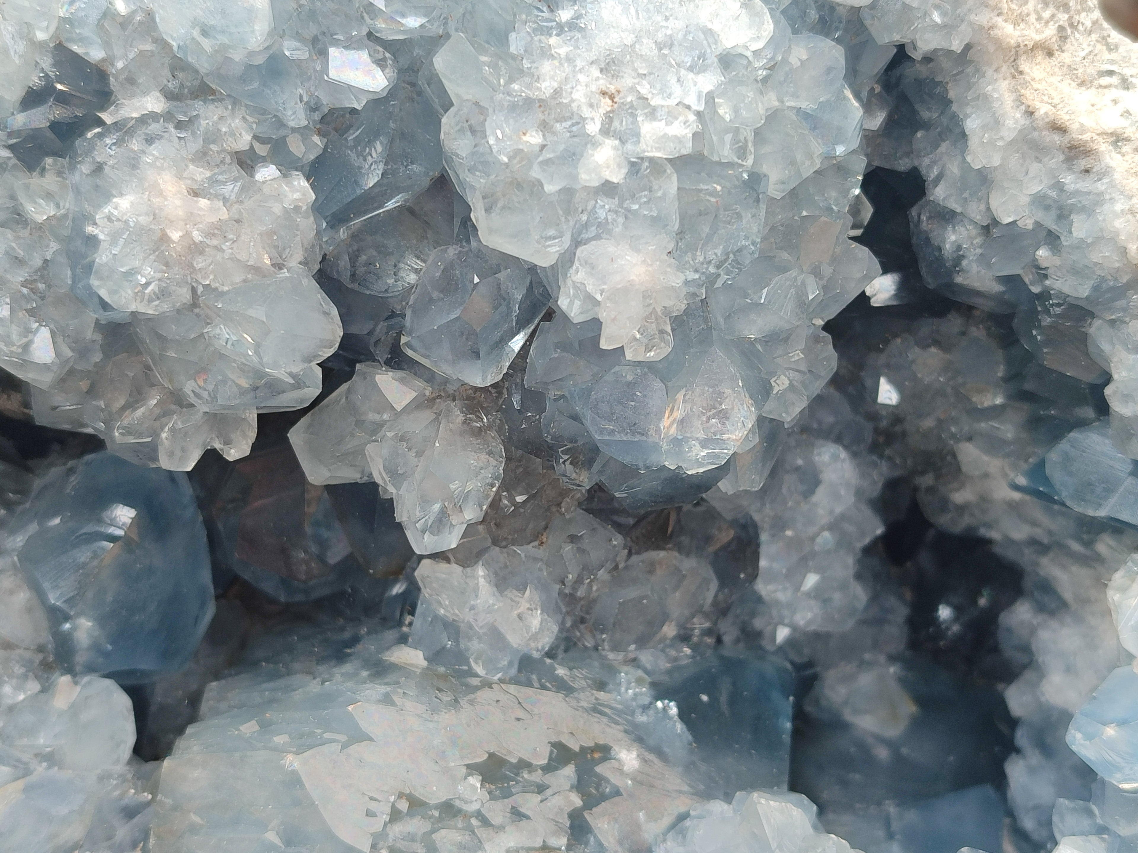 Natural Large Celestite Geode Specimens x 1 From Sakoany, Madagascar - Toprock Gemstones and Minerals 