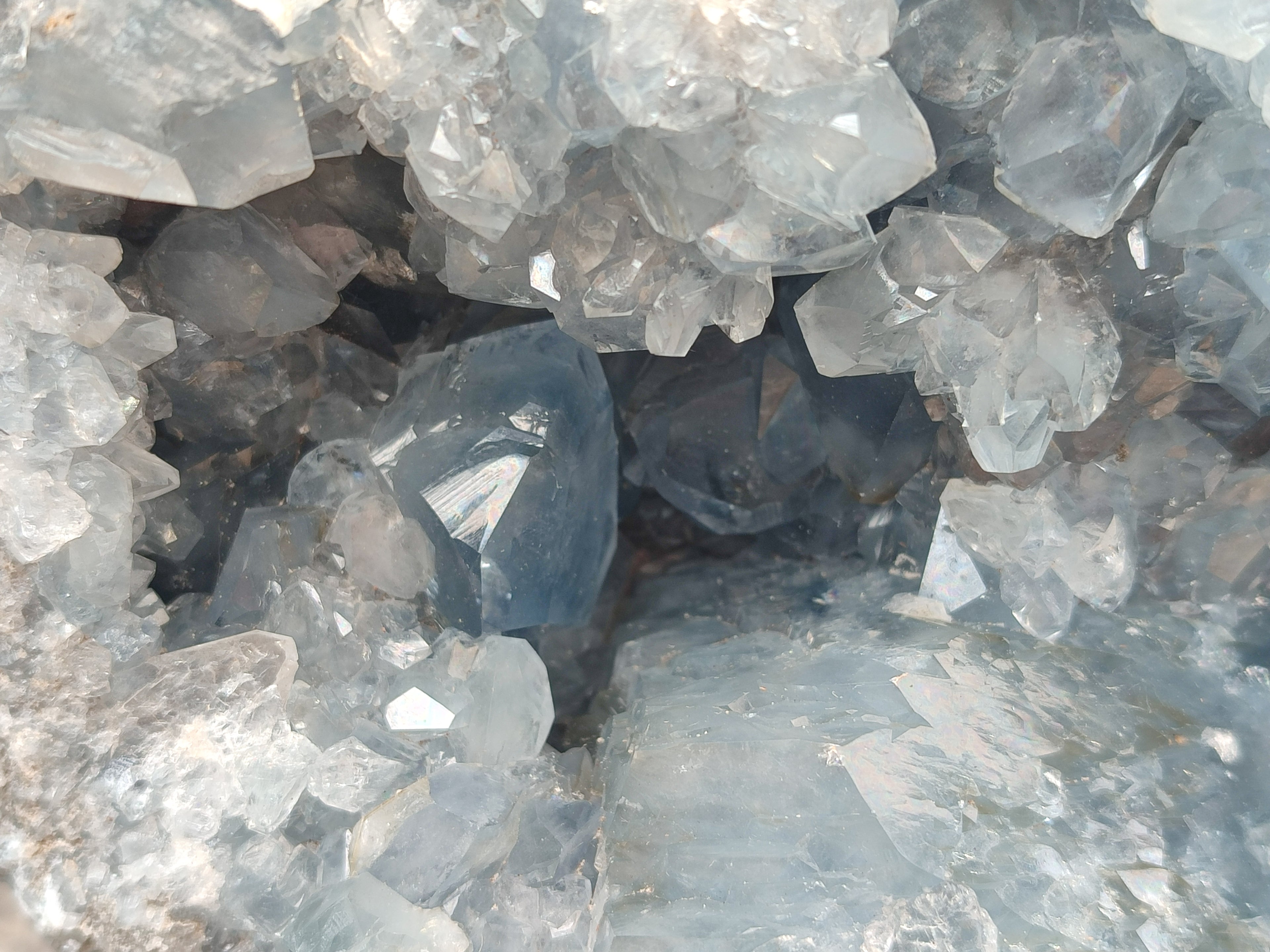 Natural Large Celestite Geode Specimens x 1 From Sakoany, Madagascar - Toprock Gemstones and Minerals 