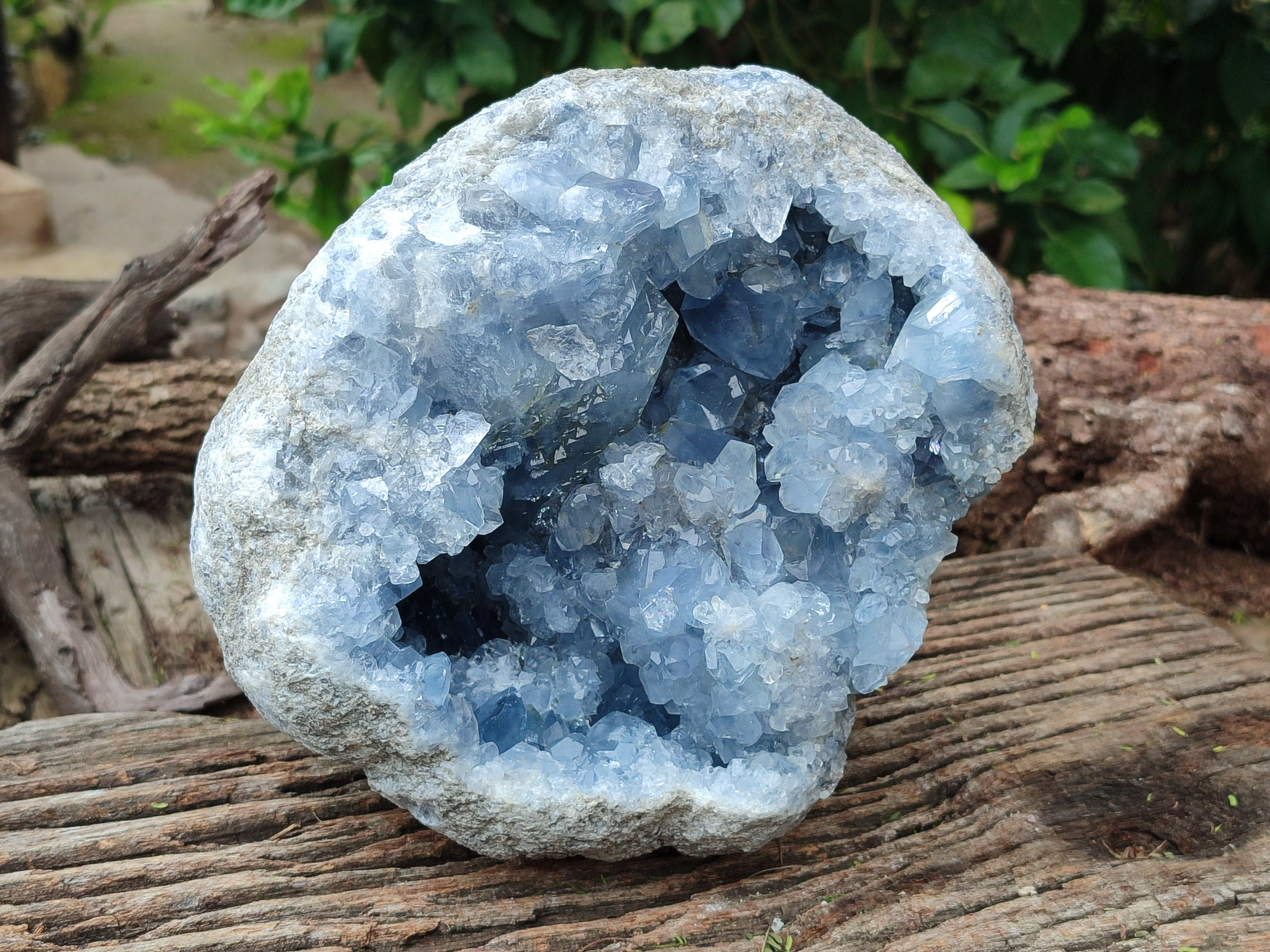 Natural Large Celestite Geode Specimens x 1 From Sakoany, Madagascar - Toprock Gemstones and Minerals 