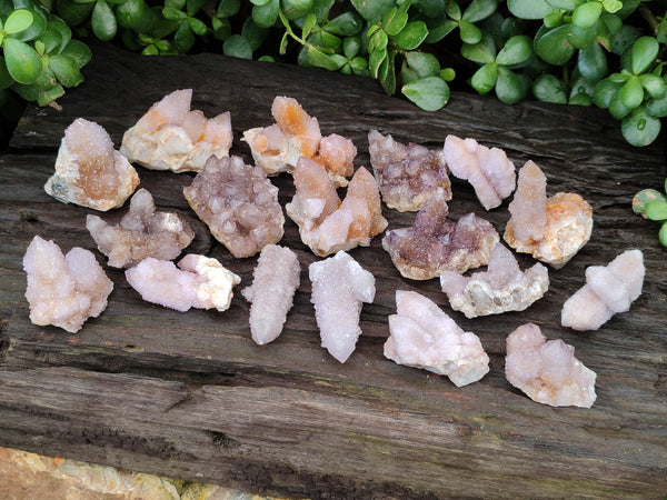 Natural Mixed Spirit Quartz Clusters x 20 From Boekenhouthoek, South Africa
