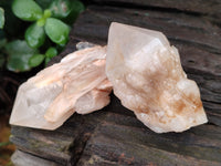 Natural Pineapple Candle Quartz Crystals x 24 From Antsirabe, Madagascar