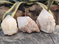Natural Pineapple Candle Quartz Crystals x 24 From Antsirabe, Madagascar