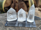 Polished Clear Quartz Crystals x 20 From Madagascar - Toprock Gemstones and Minerals 