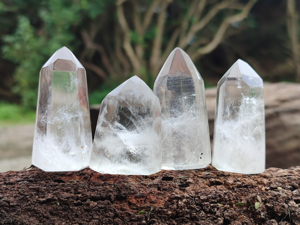 Polished Clear Quartz Crystals x 20 From Madagascar - Toprock Gemstones and Minerals 