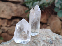 Polished Clear Quartz Crystals x 20 From Madagascar