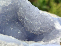 Polished Blue Lace Agate Geodes x 3 From Nsanje, Malawi