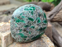 Polished Emerald Mica In Matrix Free Forms x 6 From Mutoko, Zimbabwe