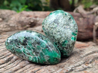 Polished Emerald Mica In Matrix Free Forms x 6 From Mutoko, Zimbabwe