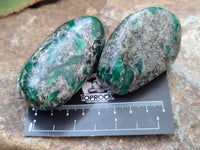Polished Emerald Mica In Matrix Free Forms x 6 From Mutoko, Zimbabwe