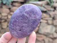 Polished Lepidolite Free Forms x 6 From Zimbabwe