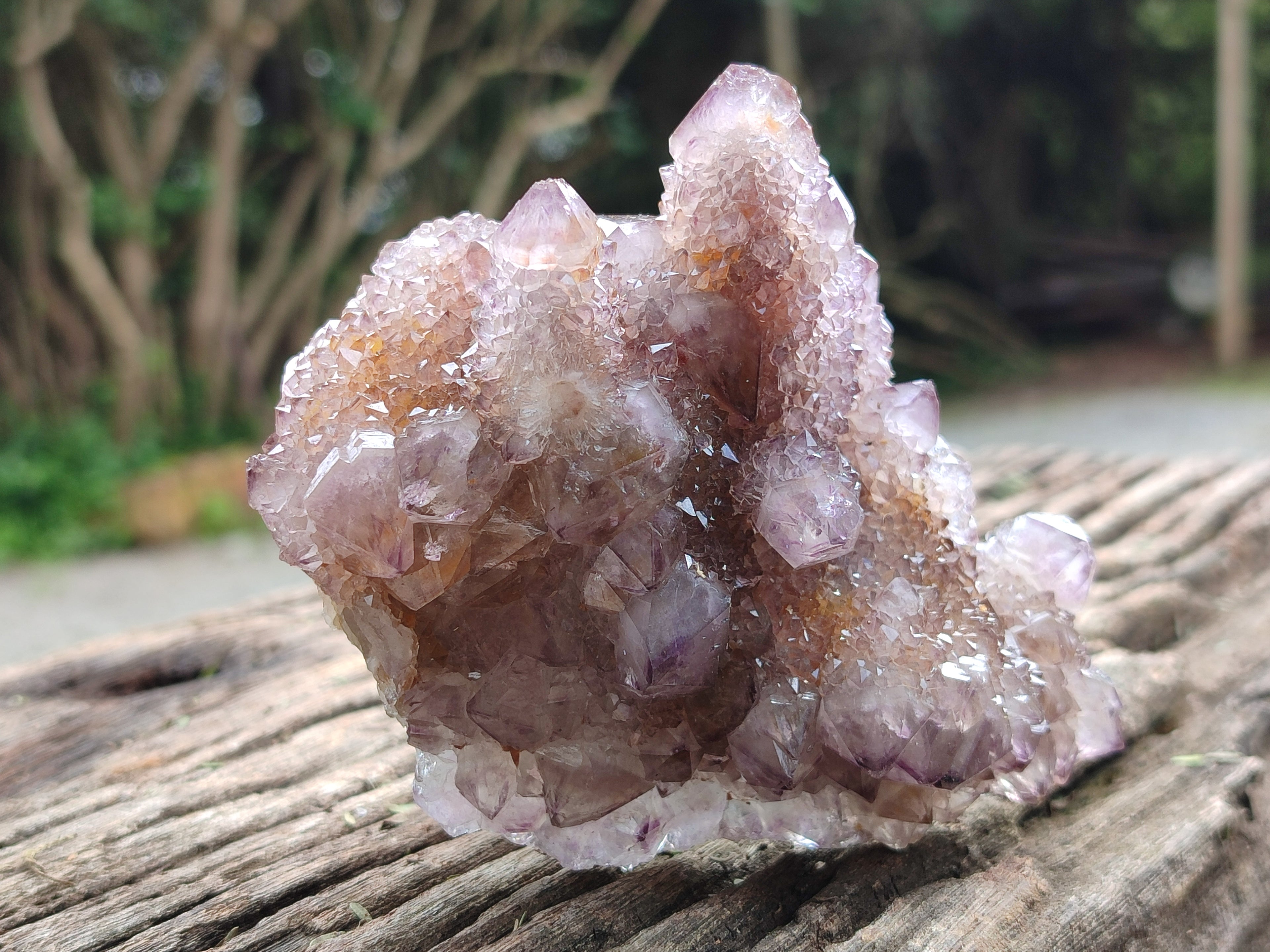 Natural Dark Amethyst Spirit Quartz Clusters x 4 From Boekenhouthoek, South Africa - Toprock Gemstones and Minerals 