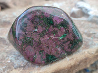 Polished Ruby Corundum In Chrome Verdite Free Forms x 6 From Zimbabwe - Toprock Gemstones and Minerals 