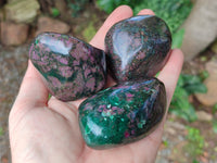 Polished Ruby Corundum In Chrome Verdite Free Forms x 6 From Zimbabwe - Toprock Gemstones and Minerals 