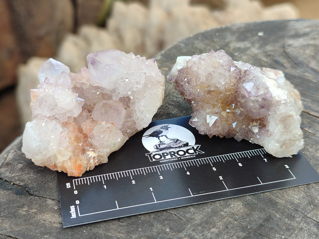 Natural Ametrine Spirit Quartz Clusters x 12 From Boekenhouthoek, South Africa - Toprock Gemstones and Minerals 