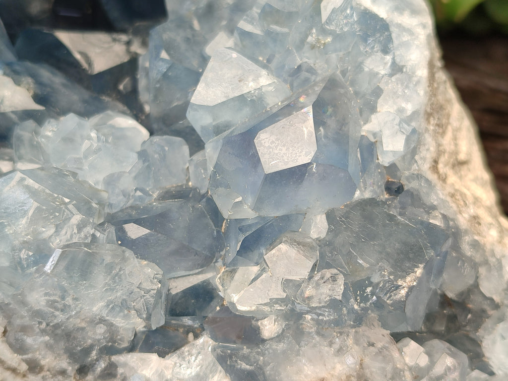Natural Celestite Geode Specimens x 1 From Sakoany, Madagascar - Toprock Gemstones and Minerals 