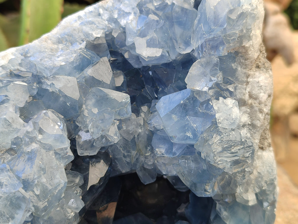 Natural Celestite Geode Specimens x 1 From Sakoany, Madagascar - Toprock Gemstones and Minerals 