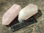 Polished Double Terminated Rose Quartz Points x 6 From Ambatondrazaka, Madagascar - Toprock Gemstones and Minerals 