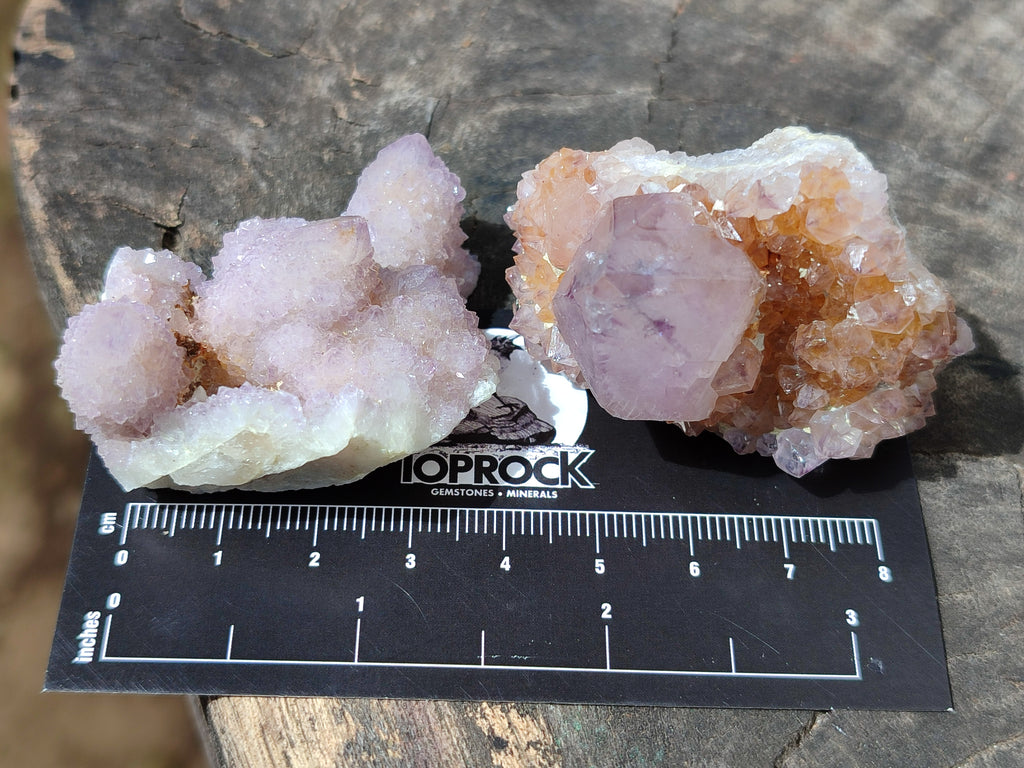 Natural Ametrine Spirit Quartz Clusters x 12 From Boekenhouthoek, South Africa - Toprock Gemstones and Minerals 