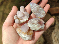 Natural Ametrine Spirit Quartz Clusters x 12 From Boekenhouthoek, South Africa