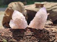 Natural Ametrine Spirit Quartz Clusters x 12 From Boekenhouthoek, South Africa