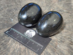Polished Black Basalt Gemstone Eggs x 6 From Madagascar - Toprock Gemstones and Minerals 