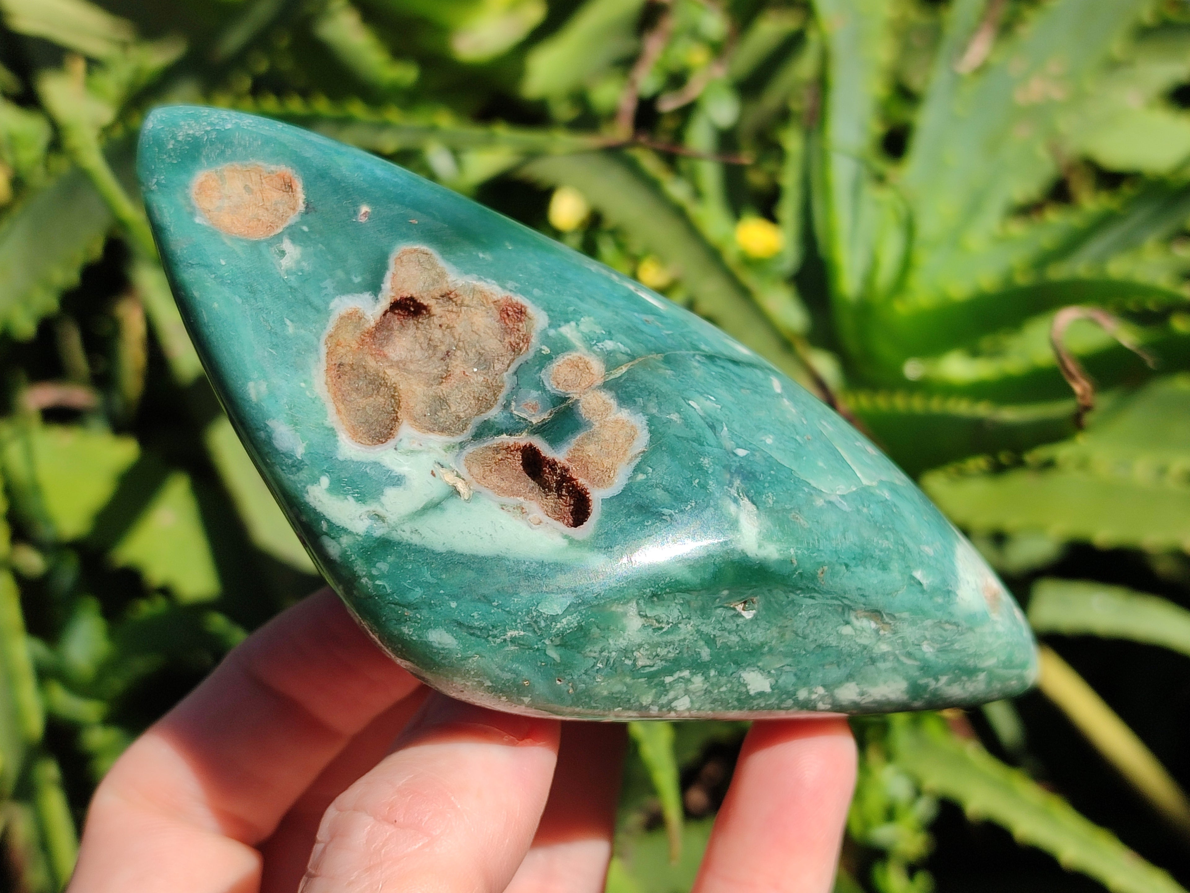 Polished Emerald Mtorolite Free Forms x 2 From Mutorashanga, Zimbabwe - Toprock Gemstones and Minerals 