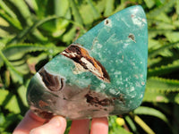 Polished Emerald Mtorolite Free Forms x 2 From Mutorashanga, Zimbabwe - Toprock Gemstones and Minerals 