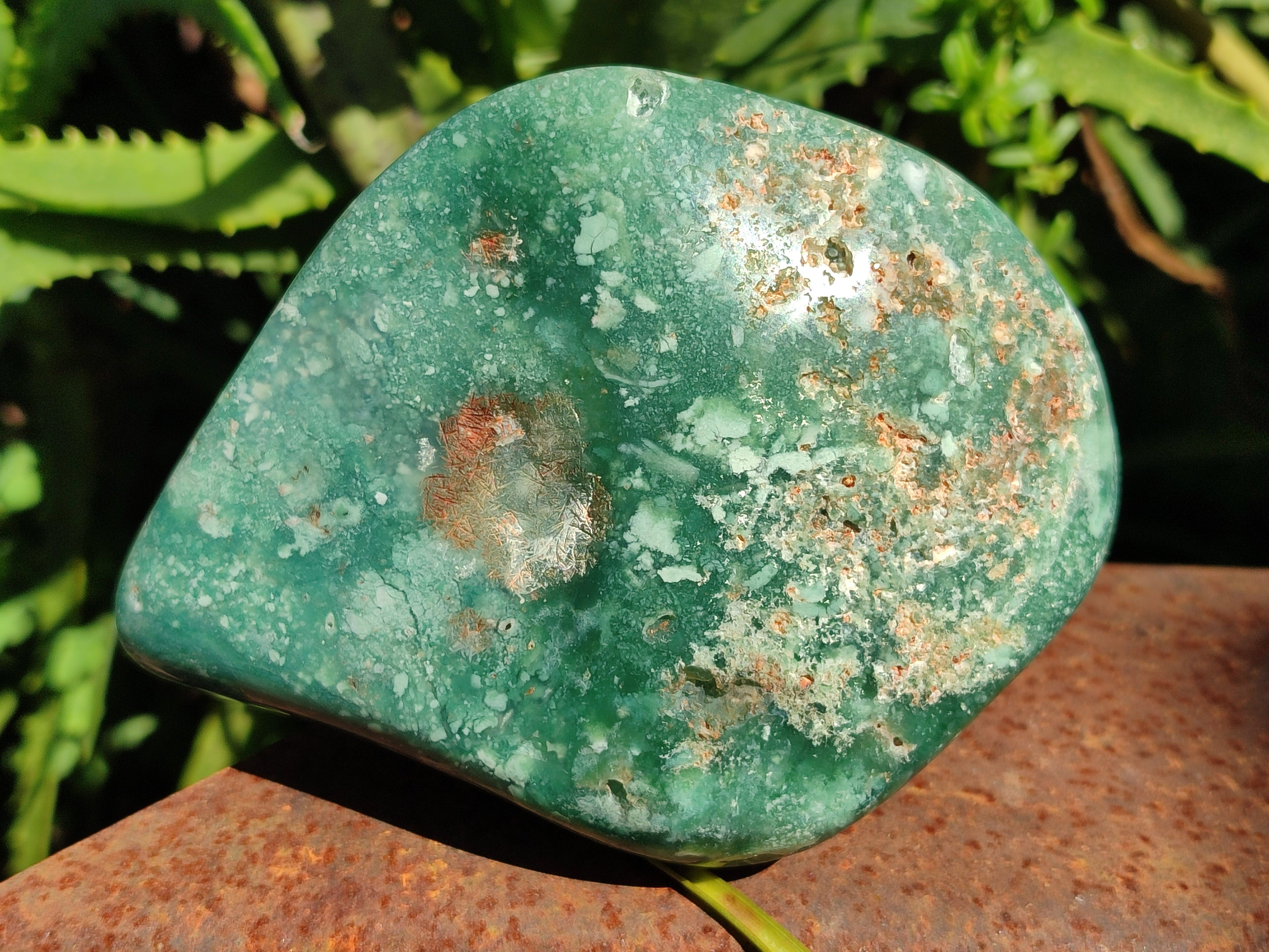 Polished Emerald Mtorolite Free Forms x 2 From Mutorashanga, Zimbabwe - Toprock Gemstones and Minerals 