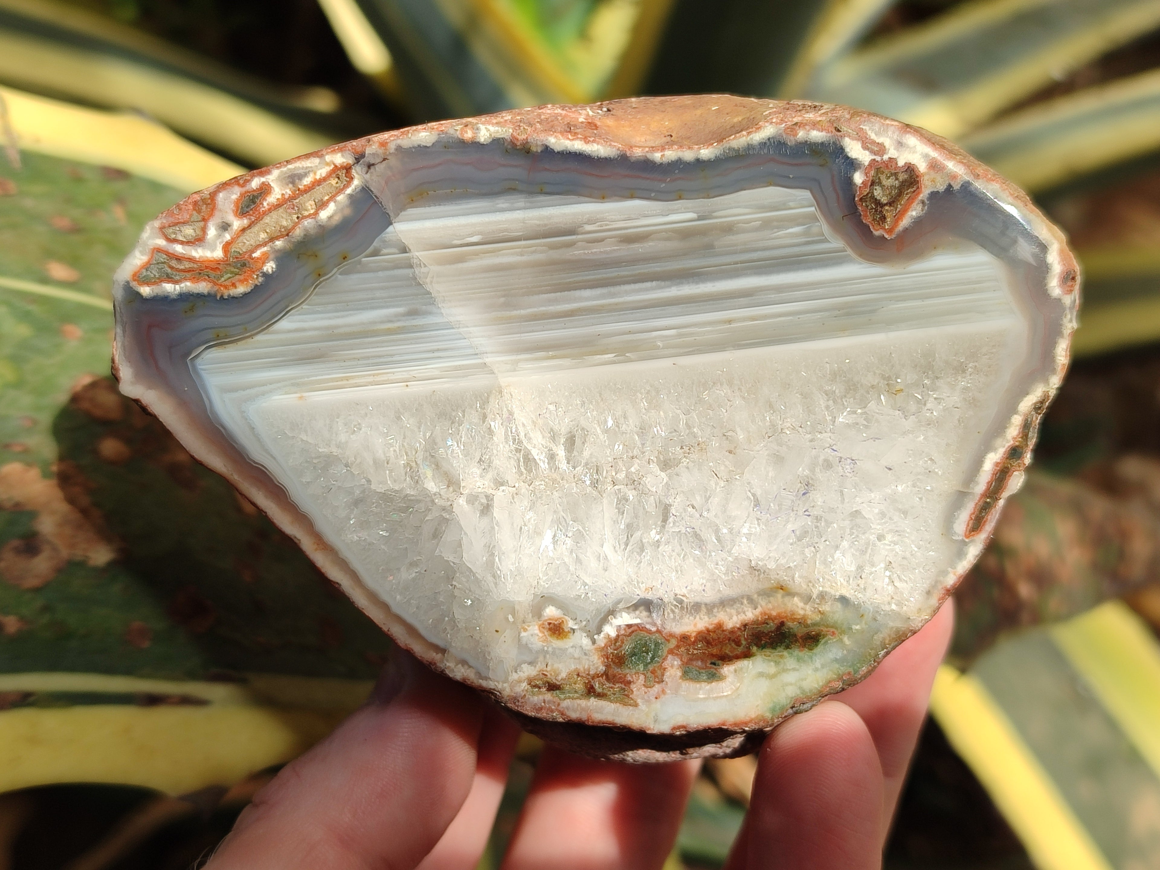 Polished On One Side Red Sashe River Agate Nodules x 4 From Zimbabwe - Toprock Gemstones and Minerals 