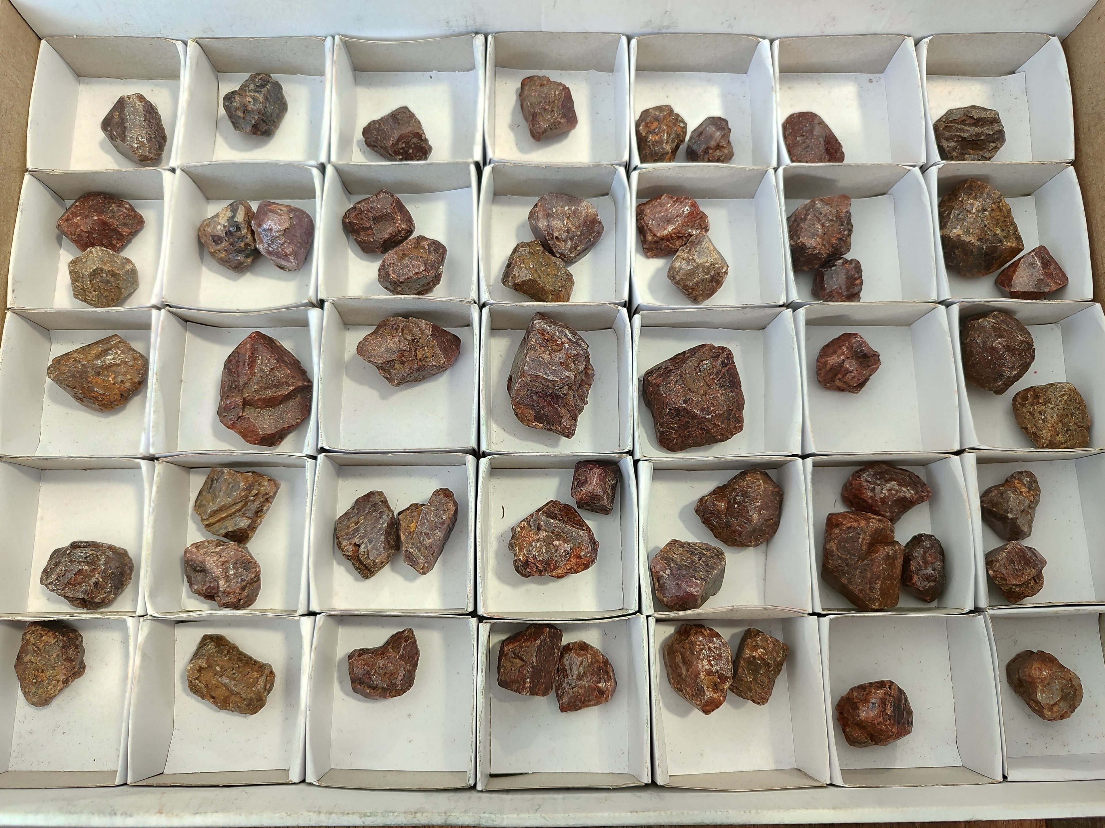 Natural Adamantine Zircon Crystals with Lustre x 53 From Malawi - Toprock Gemstones and Minerals 