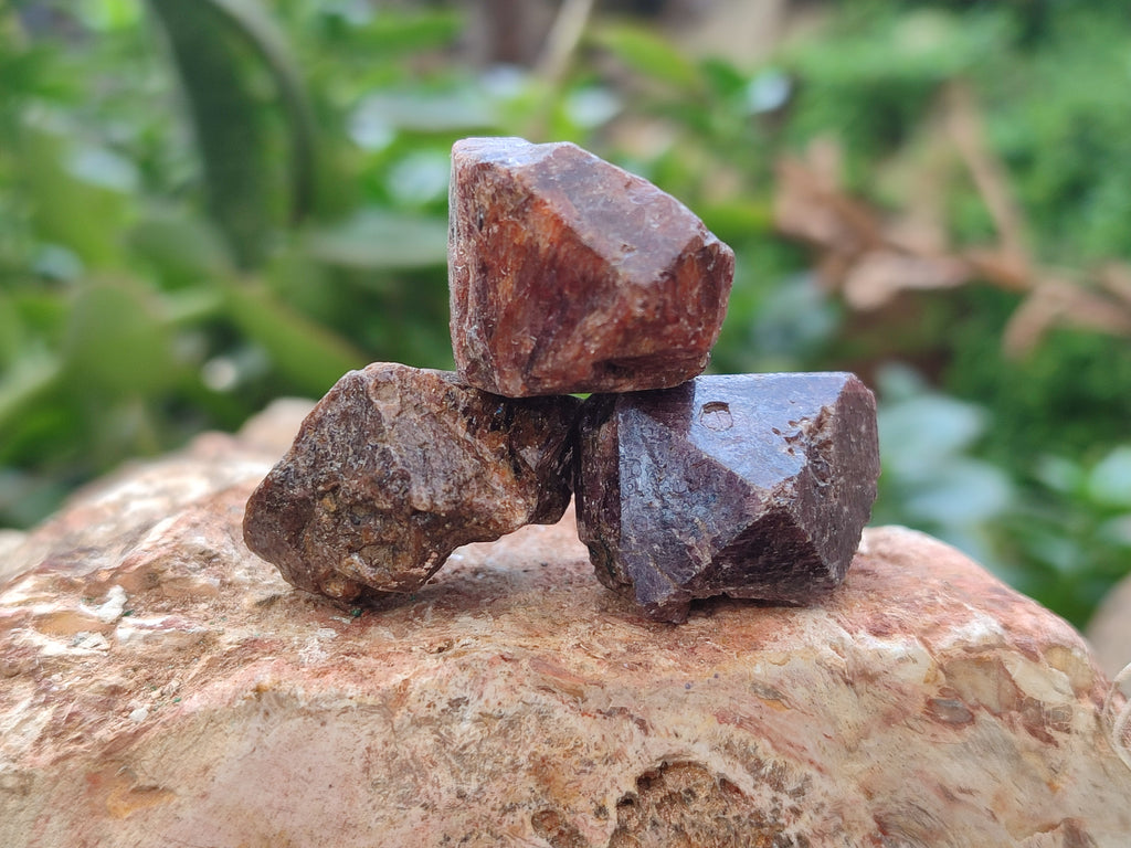 Natural Adamantine Zircon Crystals with Lustre x 53 From Malawi - Toprock Gemstones and Minerals 
