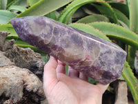 Polished Lepidolite with Pink Rubellite Tower x 1 From Ambatondrazaka, Madagascar