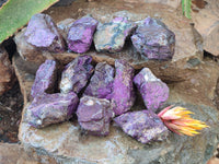 Natural Metallic Purpurite Cobbed Specimens x 12 From Erongo, Namibia - Toprock Gemstones and Minerals 