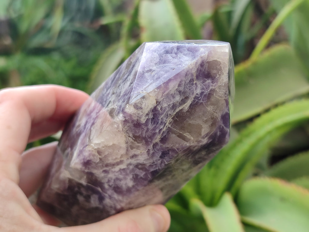 Polished Lepidolite Points x 2 From Ambatondrazaka, Madagascar - Toprock Gemstones and Minerals 